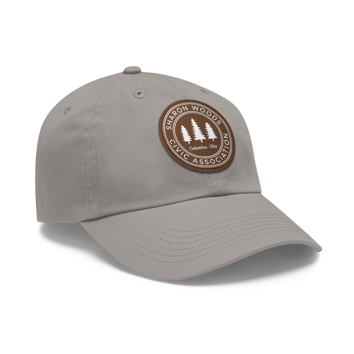 merch leather patch cap